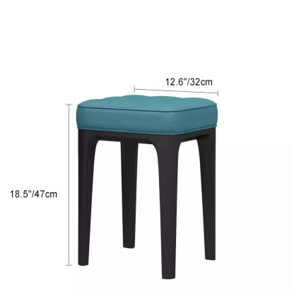 Modern PU Leather Stackable Vanity Stool