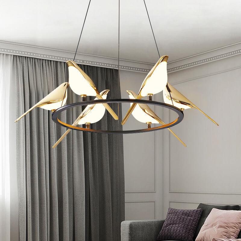 Nordic Bird Acrylic LED Chandelier