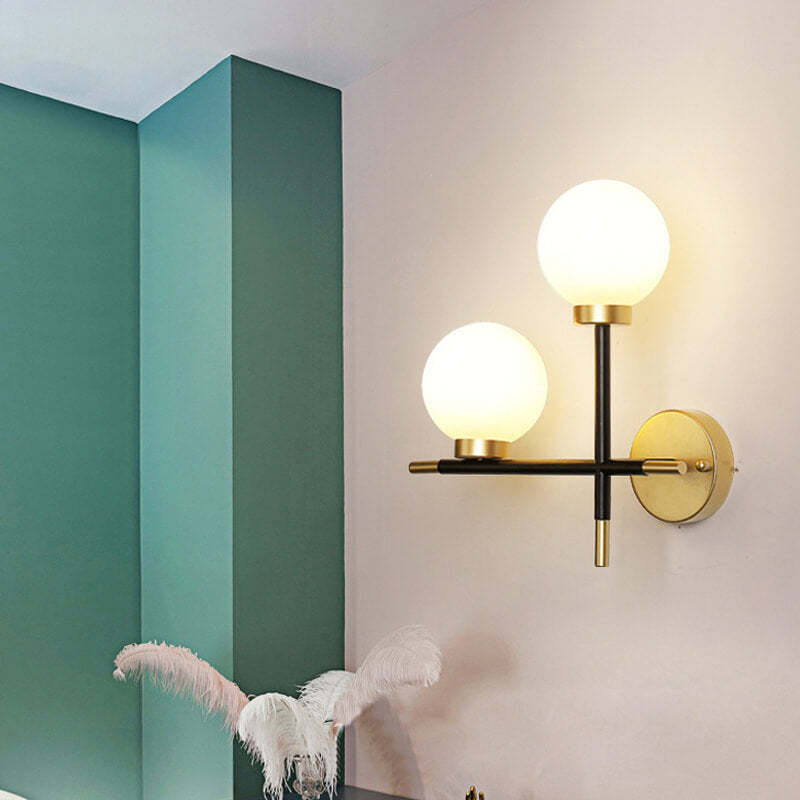 Nordic Minimalist Magic Bean Glass Sconce — 2 / Left / 110V-120V For US/CA