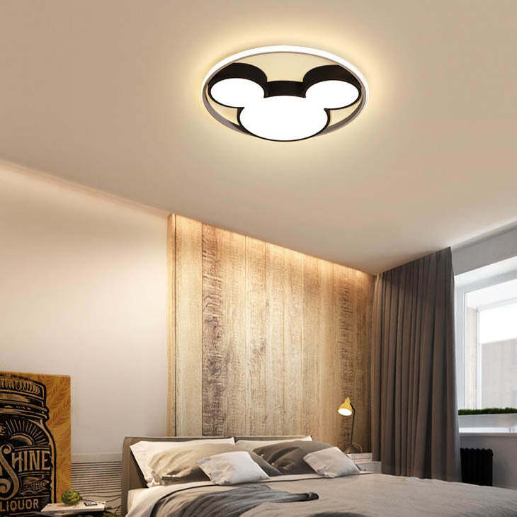 Cartoon Mouse LED Flush Mount Light