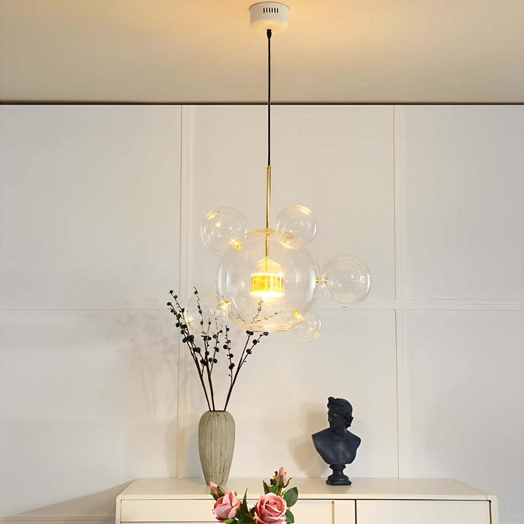 Globe Bubble Glass Pendant Light Modern Pendant Lighting-Lighom