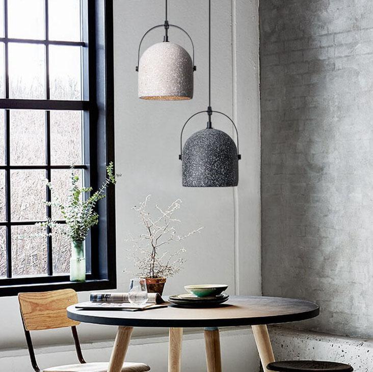 Nordic Cement Cylinder Pendant Light
