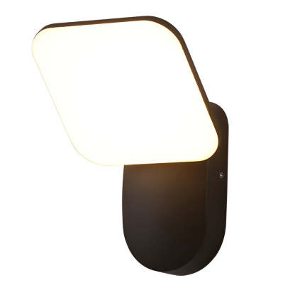 Square LED 12w Waterproof Modern Outdoor Wall Lamp Wall Sconces Lighting-Lighom