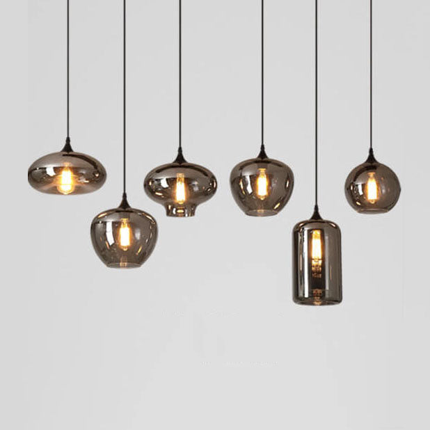 Lighom modern smoke glass pendant lighting — 220V-240V (UK/AU