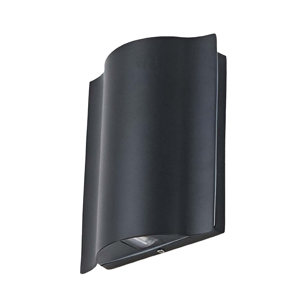 Arc Waterproof Wave Wall Sconces Outdoor Cool LED Up and Down Wall Mounted Lights-Lighom