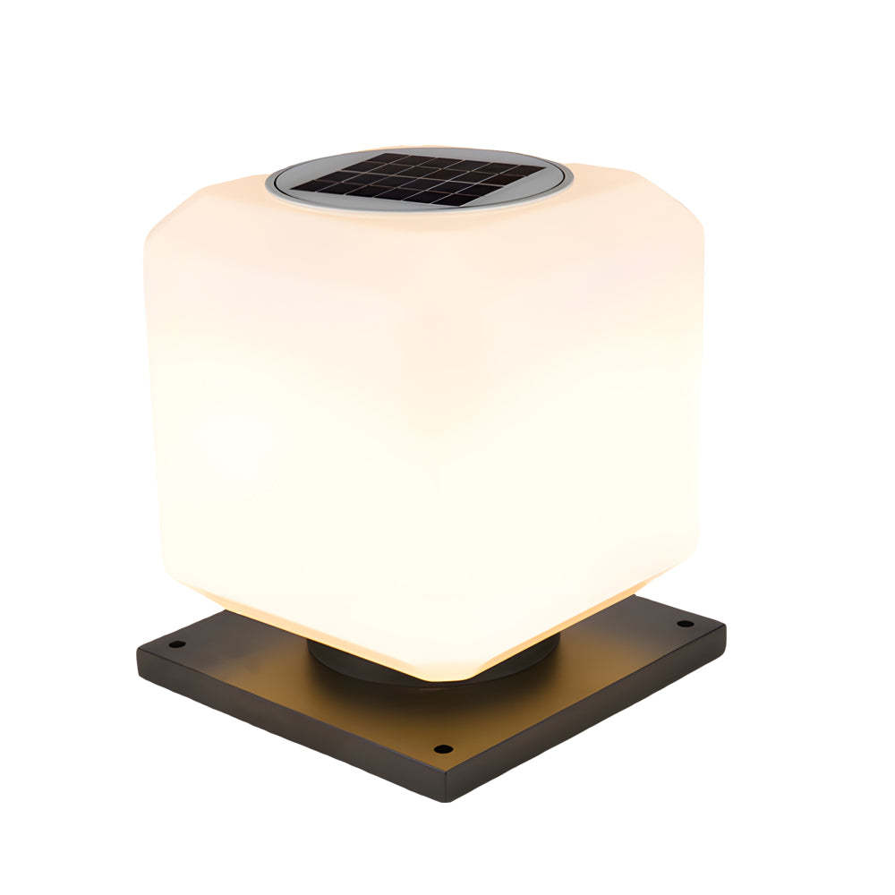 Waterproof Cube Outdoor LED Pier Mount Post Lamp for Garden-Lighom