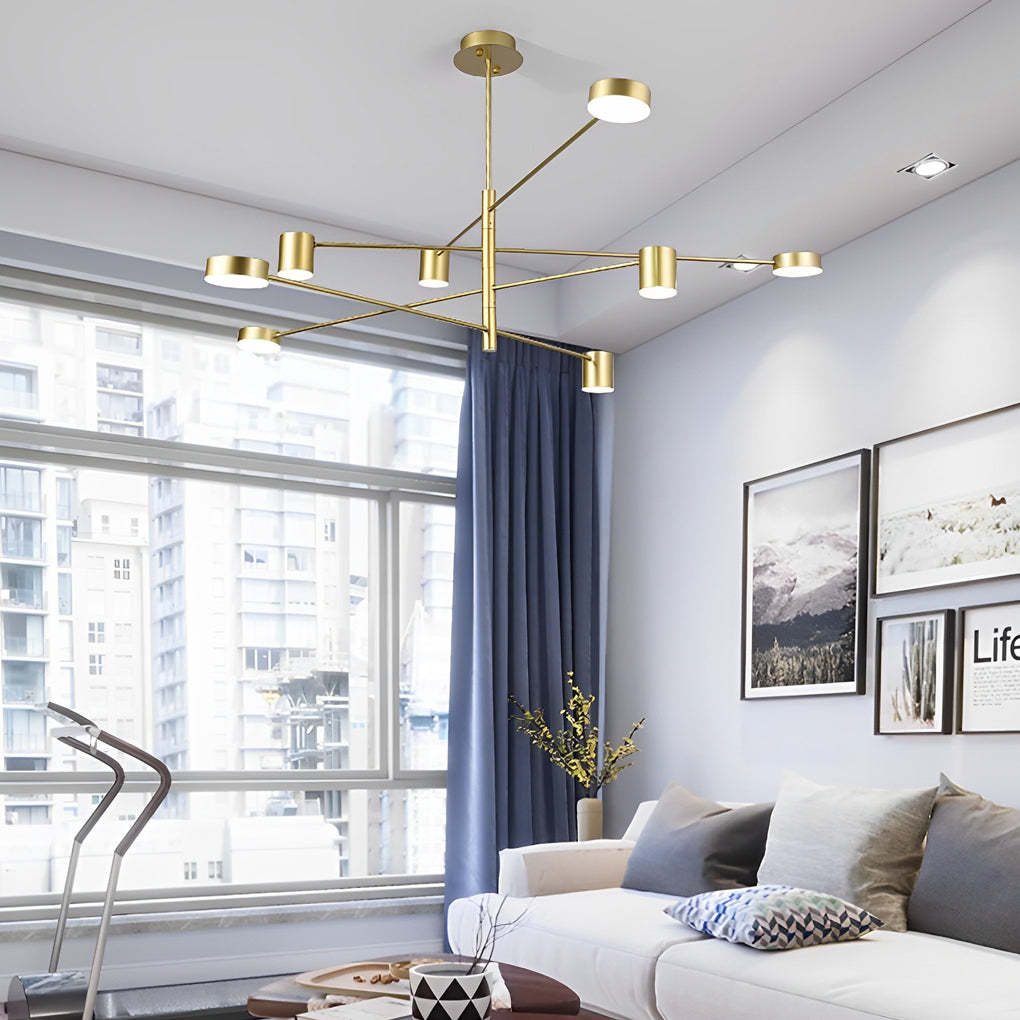 Minimalist Nordic Geometric Pendant Light Metal Acrylic Ceiling Lights-Lighom