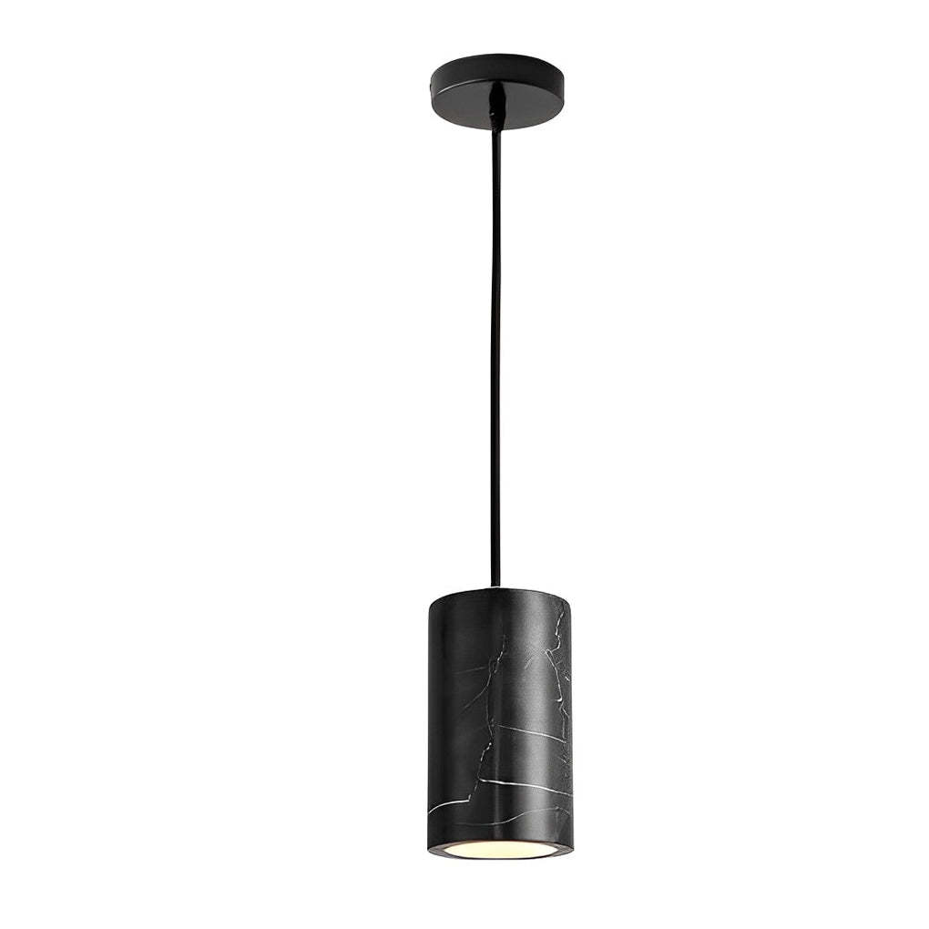 Minimalist Cylindrical Marble Dimmable Nordic Pendant