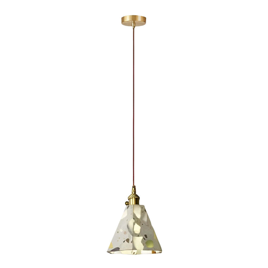 Retro Terrazzo Concrete Nordic LED Chandelier