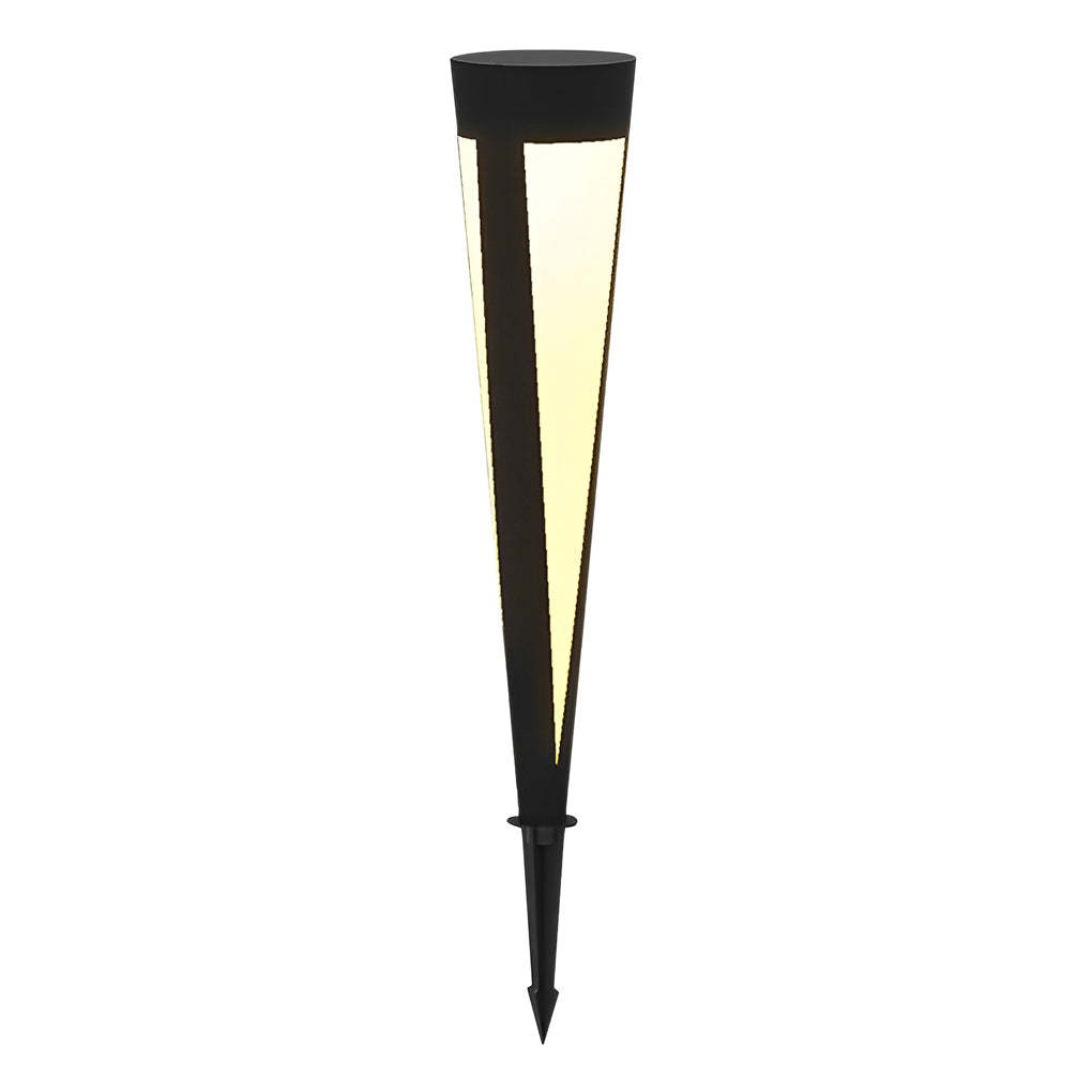 Round Outdoor Waterproof LED Gray Modern Solar Outdoor Lights Lawn Lamp-Lighom