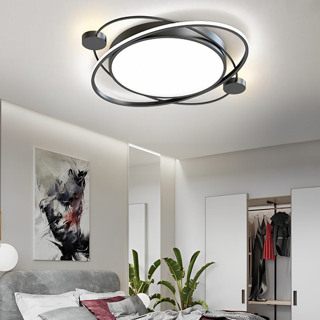 Circular Dimmable LED Nordic Ceiling Lights Flush Mount Lighting-Lighom