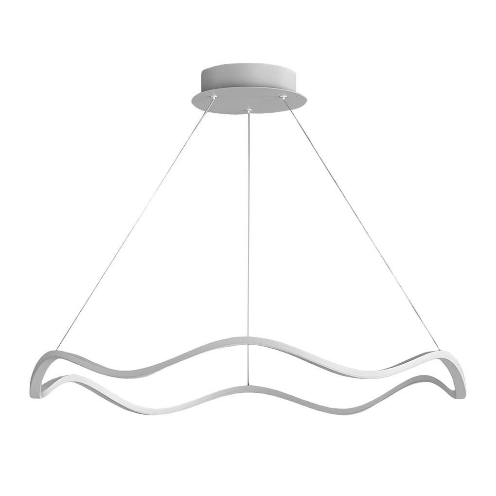 Circular Wavy LED Stepless Dimming Modern Pendant Chandelier