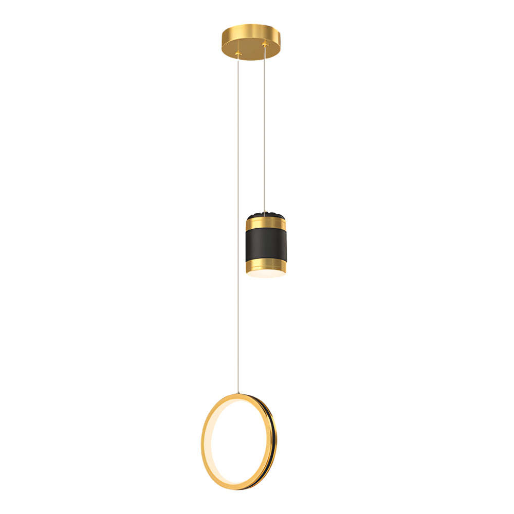 Starry Projection Ring Dimmable Modern LED Pendant
