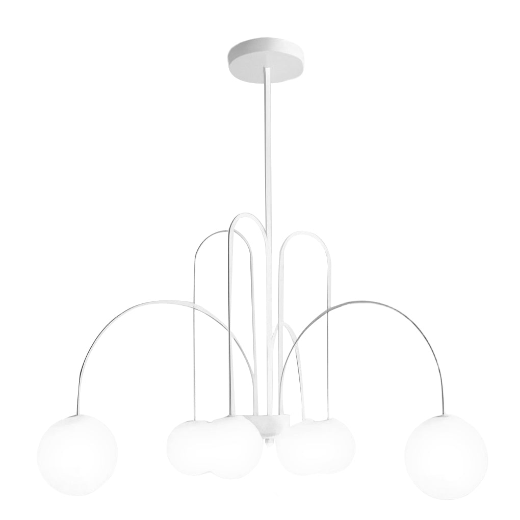 Iron Glass Nordic Ceiling Chandelier