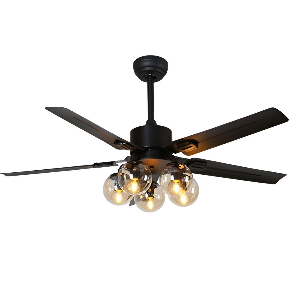 42" 5-Light Silent Nordic Flush Mount Ceiling Fan
