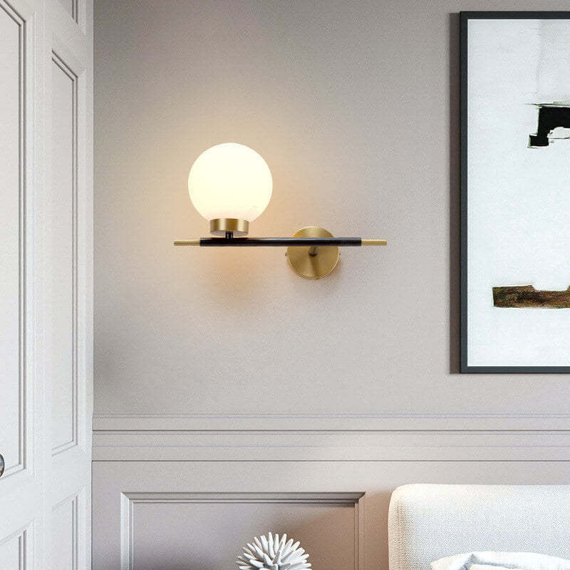 Nordic Minimalist Magic Bean Glass Sconce — 1 / Left / 220V-240V For UK/AU
