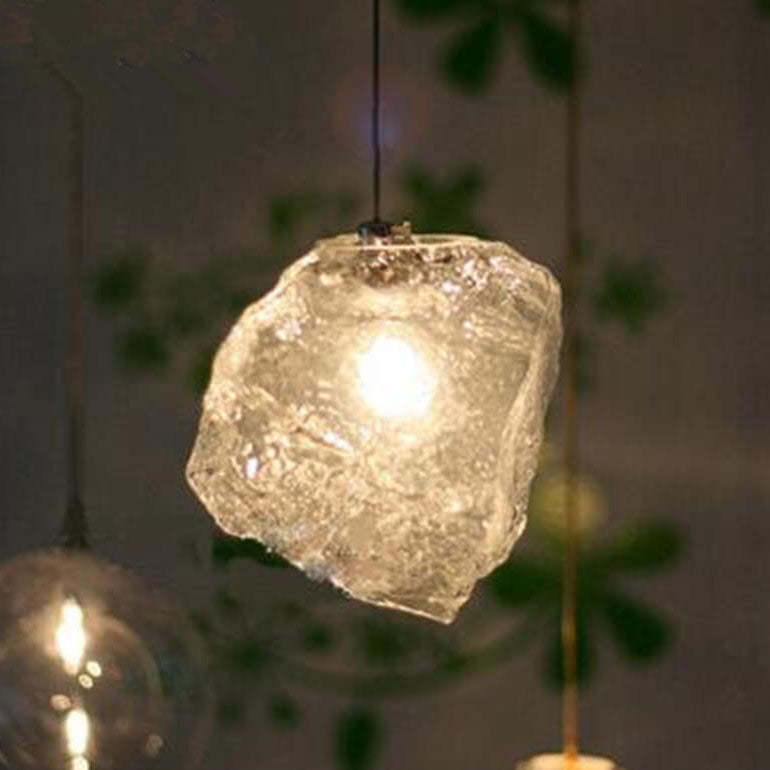 Nordic Ice Cube Glass Pendant Light