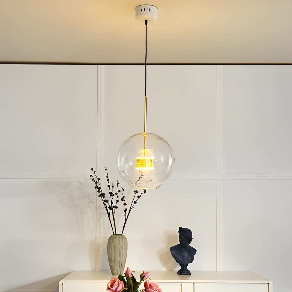 Globe Bubble Glass Pendant Light Modern Pendant Lighting-Lighom