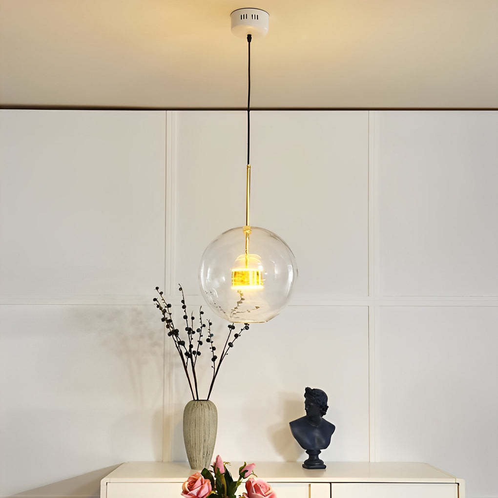 Globe Bubble Glass Modern Pendant