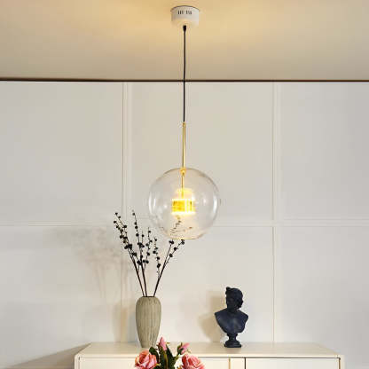 Globe Bubble Glass Pendant Light Modern Pendant Lighting-Lighom