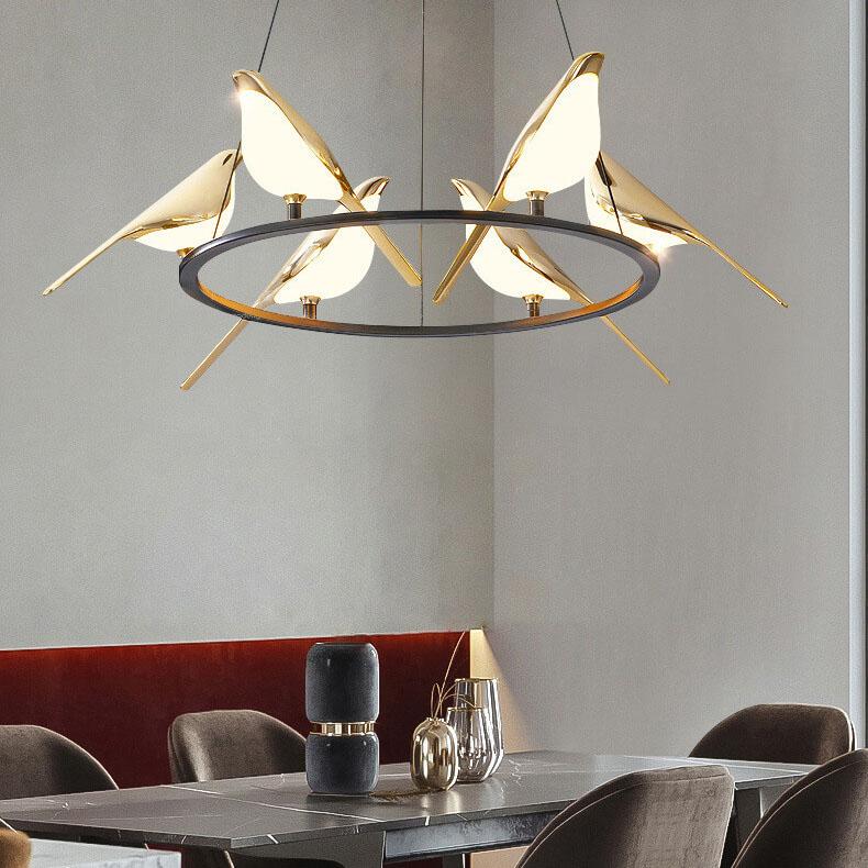Nordic Bird Acrylic LED Chandelier