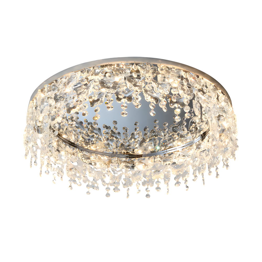 Round Crystal Tassel Modern Ceiling Lamp