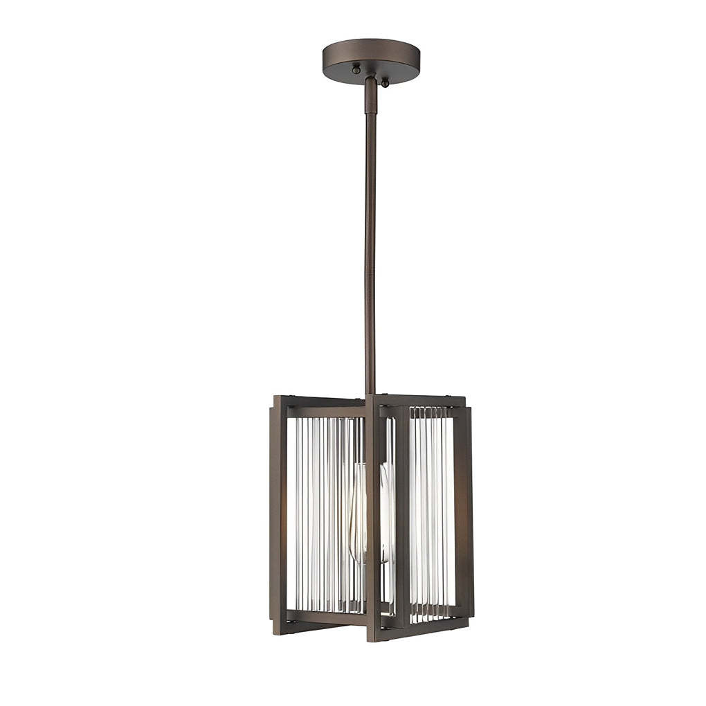 Square Iron Frame Retro Industrial Dining Chandelier