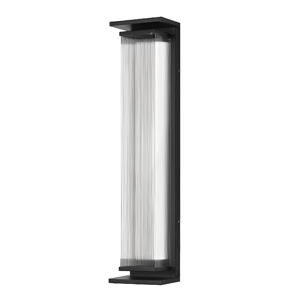 Creative Strip Waterproof Black Modern LED Wall Lamp Outdoor Wall Lights-Lighom