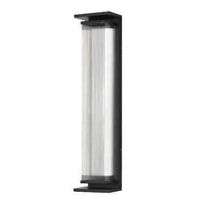 Creative Strip Waterproof Black Modern LED Wall Lamp Outdoor Wall Lights-Lighom