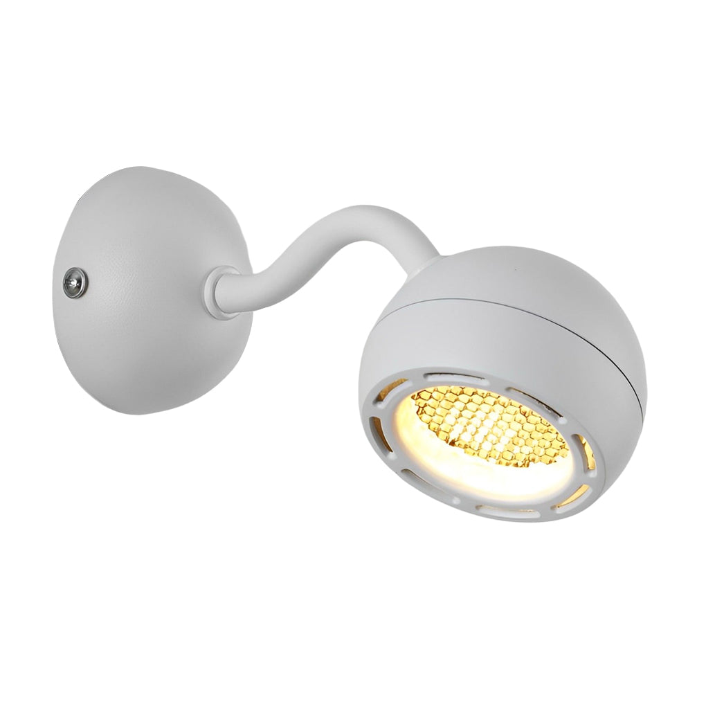 Round Adjustable Iron Minimalist Bedside Wall Lamp