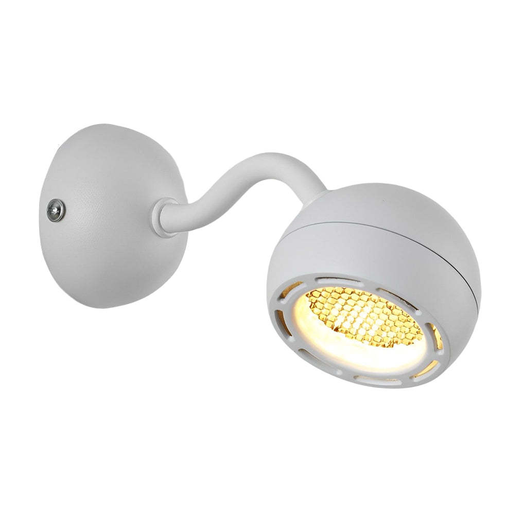 Round Adjustable Iron Minimalist Bedside Wall Lamp