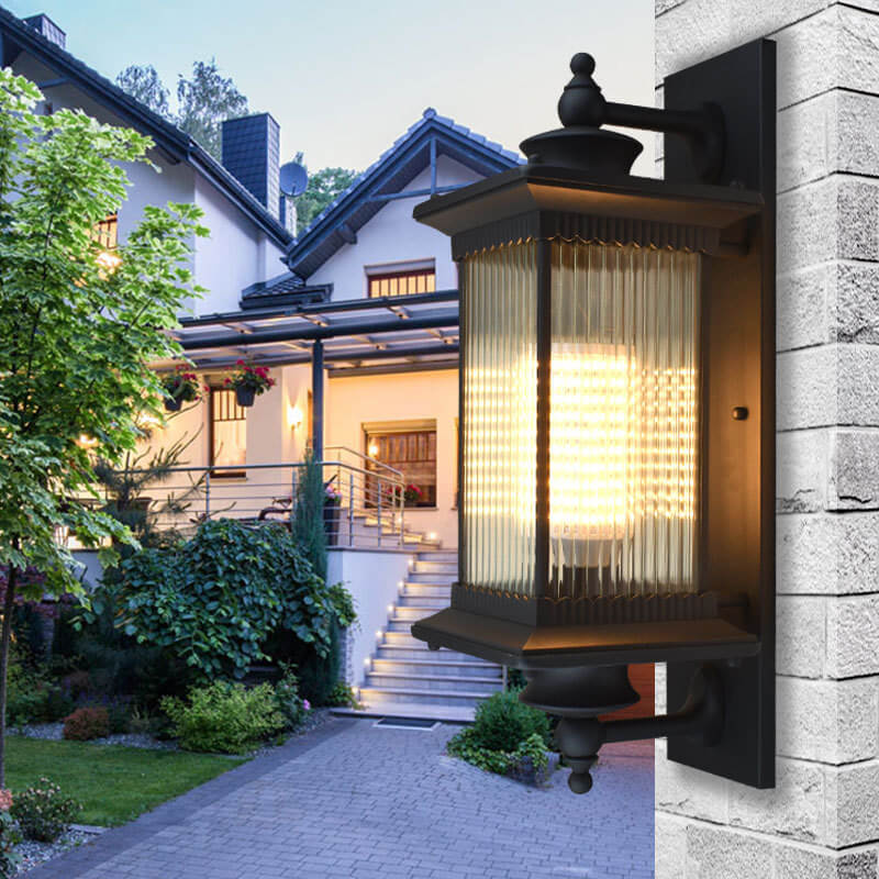 Retro Rectangular Outdoor Wall Sconce