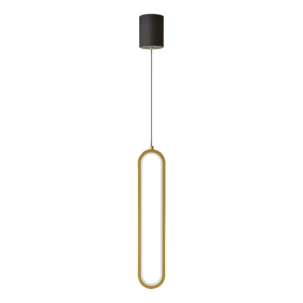 Oval Aluminum LED Dimmable Modern Pendant with Spotlights