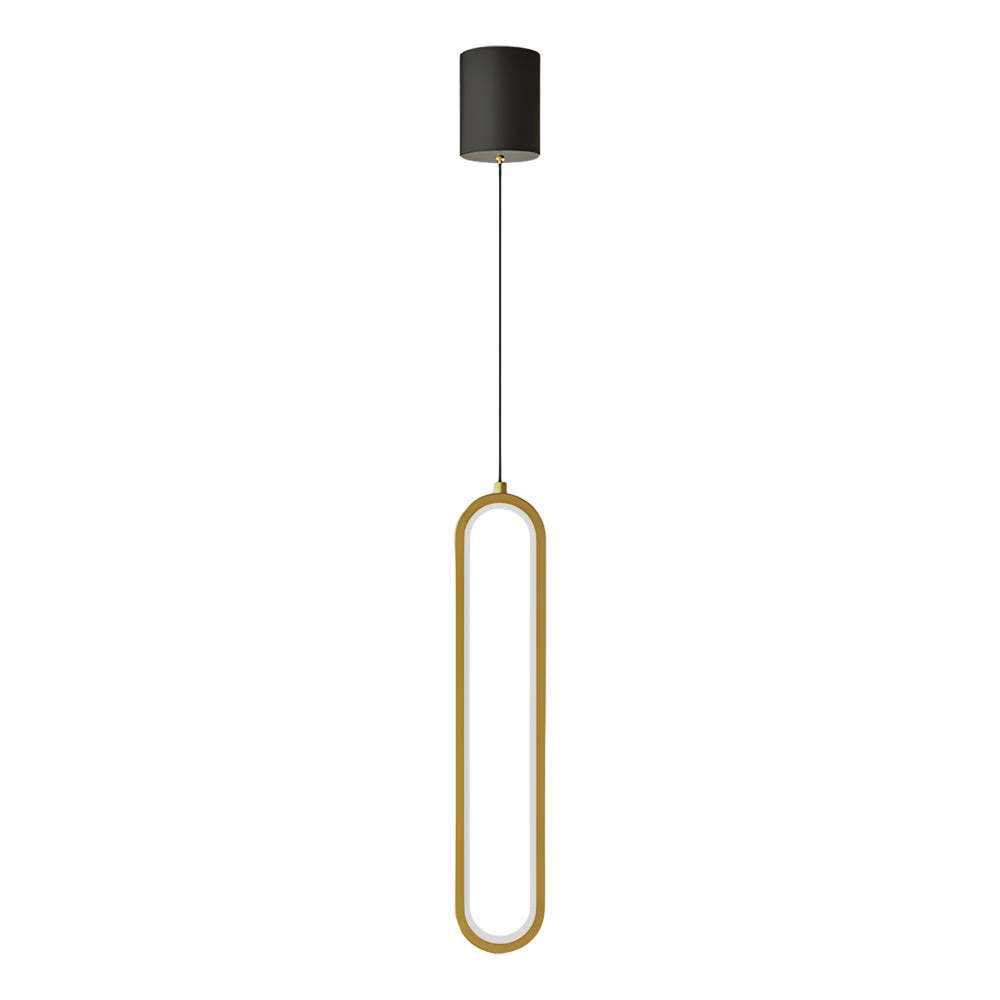 Oval Aluminum LED Dimmable Modern Pendant with Spotlights