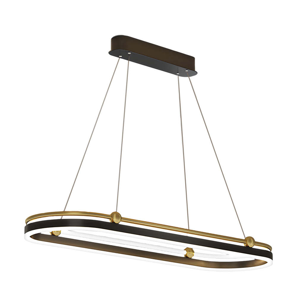 Oval Ring Aluminum Modern Dining Chandelier