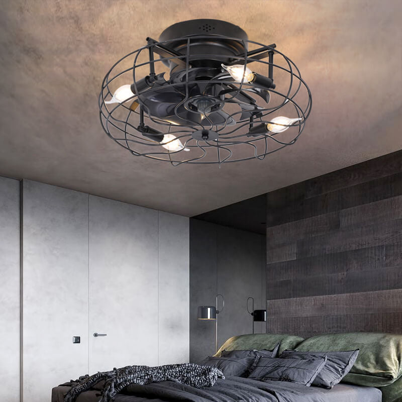 Industrial Retro Tungsten Bulb Flush Mount