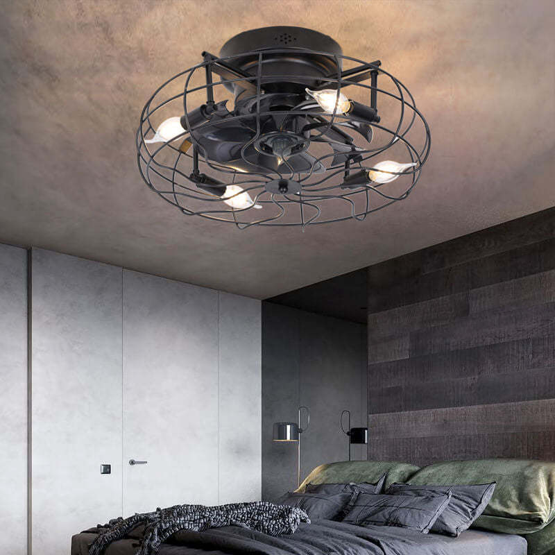 Industrial Retro Tungsten Bulb Flush Mount