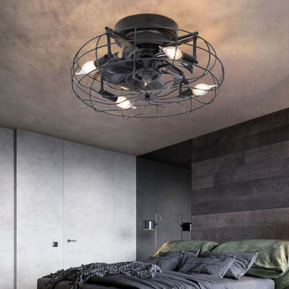 Industrial Retro Tungsten Bulb Flush Mount