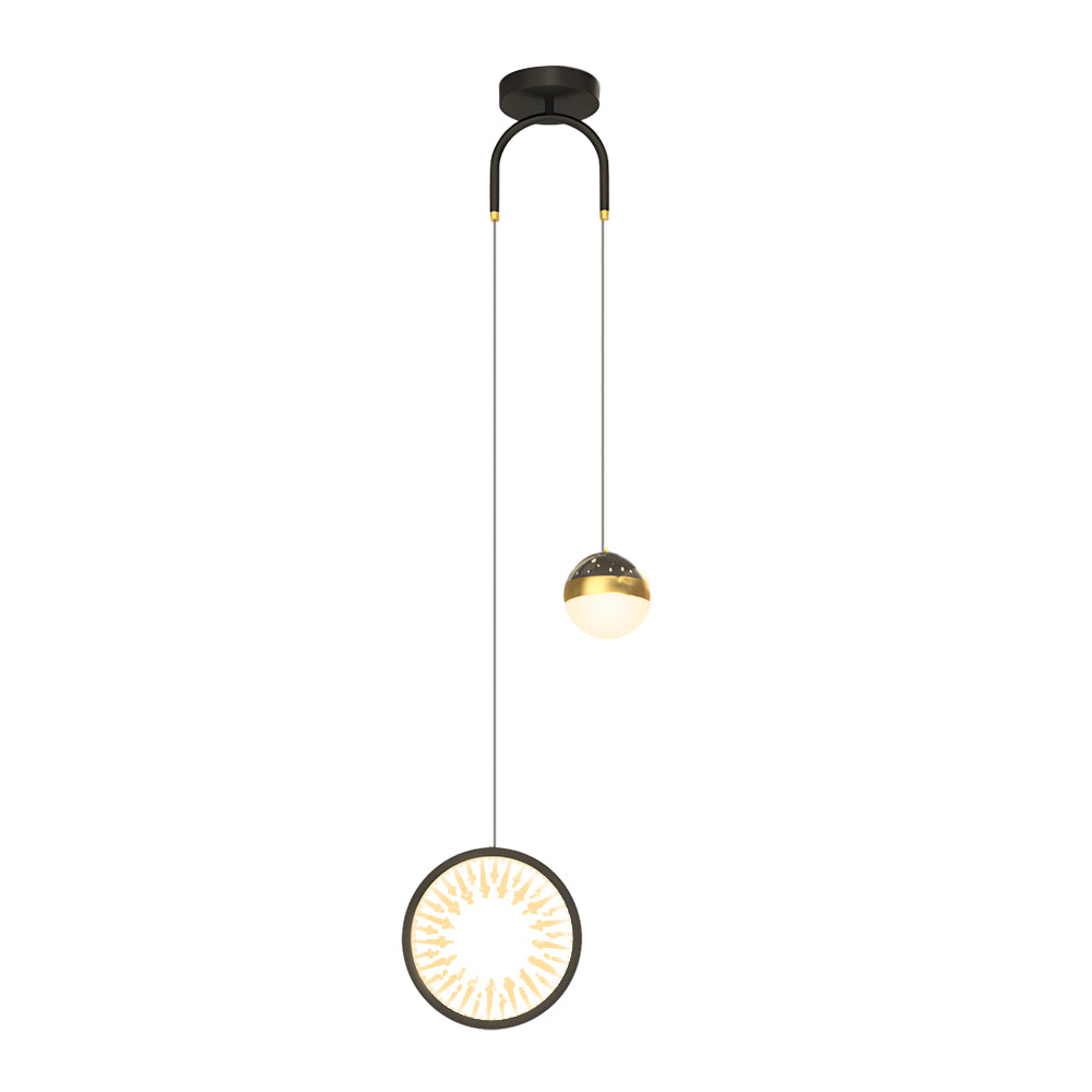 Oval Starry Projection Dimmable Nordic Pendant - Rnd