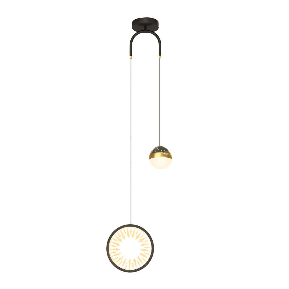 Oval Starry Projection Dimmable Nordic Pendant - Rnd