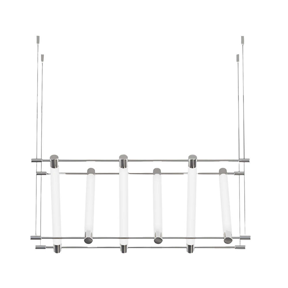 6/12-Light Acrylic Tube Designer Island Pendant
