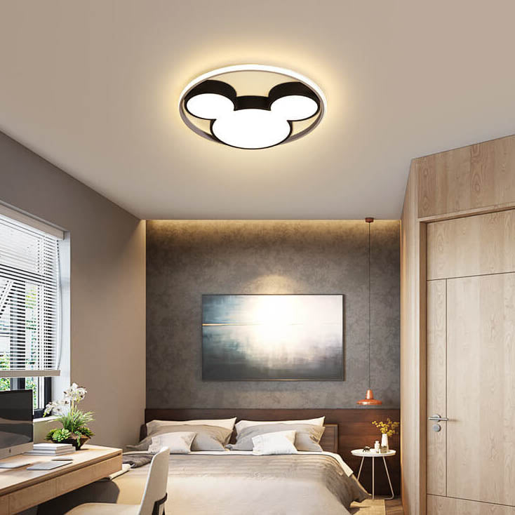 Cartoon Mouse LED Flush Mount Light