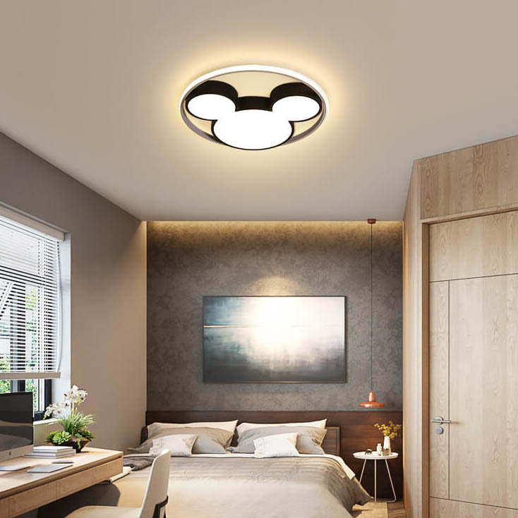 Cartoon Mouse LED Flush Mount Light