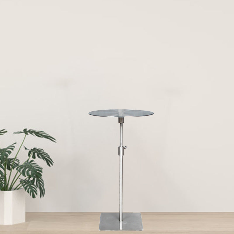 Minimalist Adjustable Steel End Table