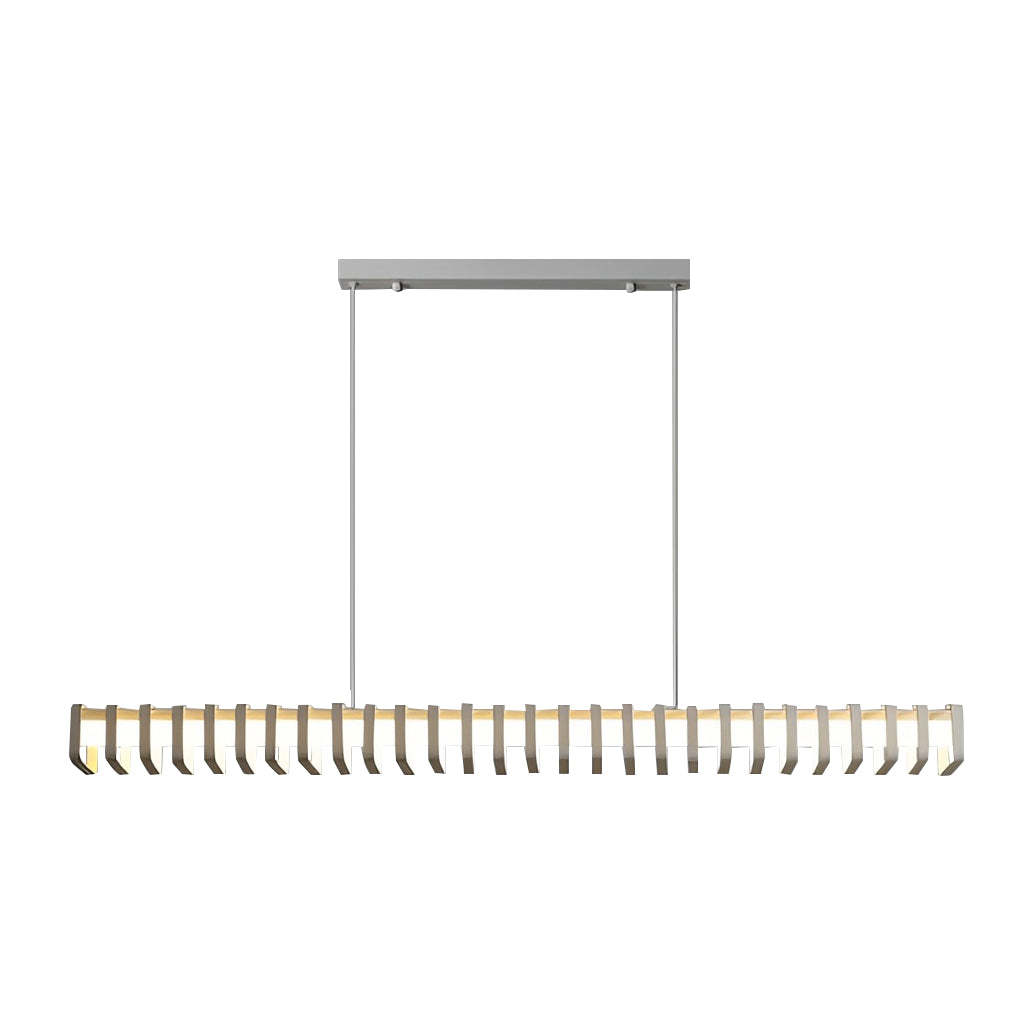 Minimalist Square Frame 3-Step Dimming Modern Chandelier