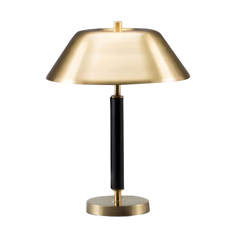 Modern Black Metal Brass Table Lamp