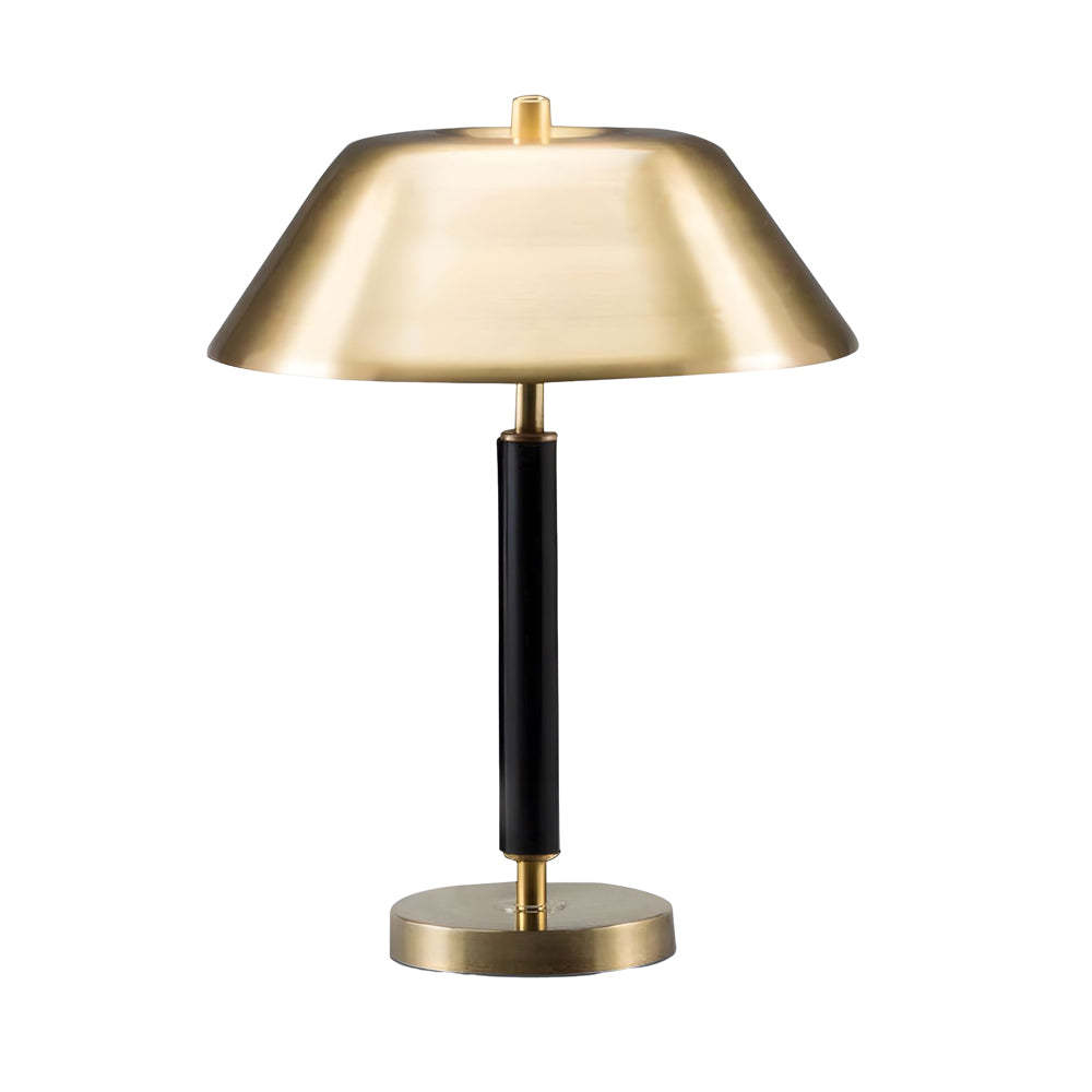 Modern Black Metal Brass Table Lamp