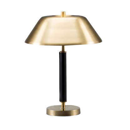 Modern Black Metal Brass Table Lamp