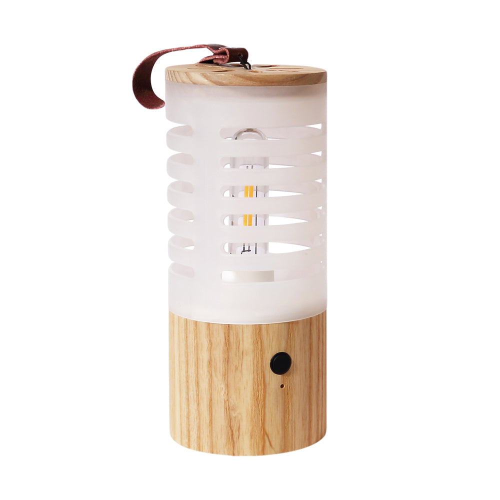 Portable Wood USB Rechargeable LED Camping Lantern-Lighom