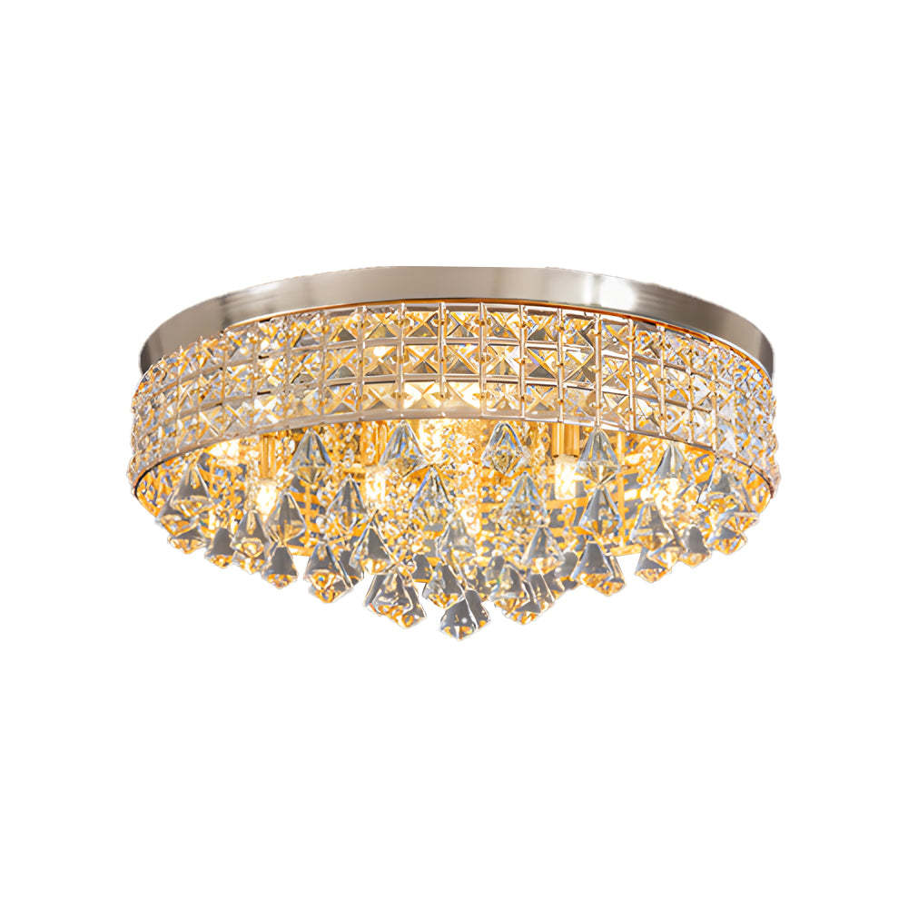 Round Crystal Pendant LED Ceiling Light